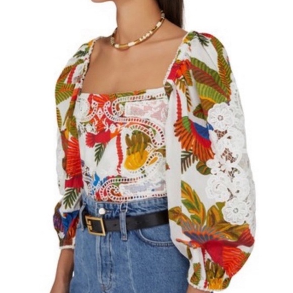 Anthropologie Farm Rio Forest Birds size Small - Picture 1 of 15